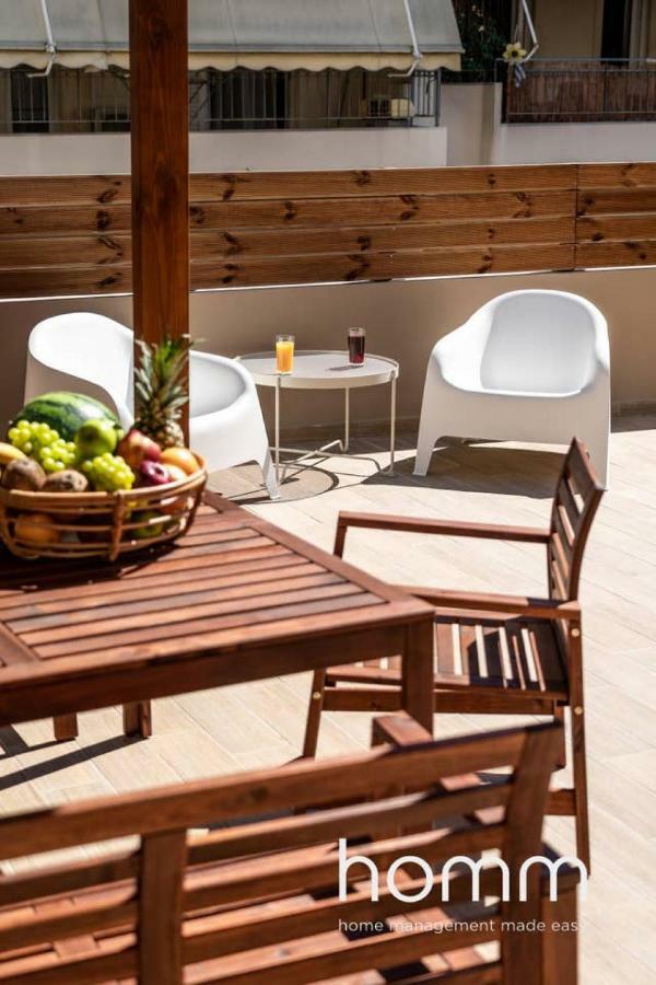 Nemeseos Ground Floor Homm Apartment With Roof Garden And Wading Pool Athens Exterior photo