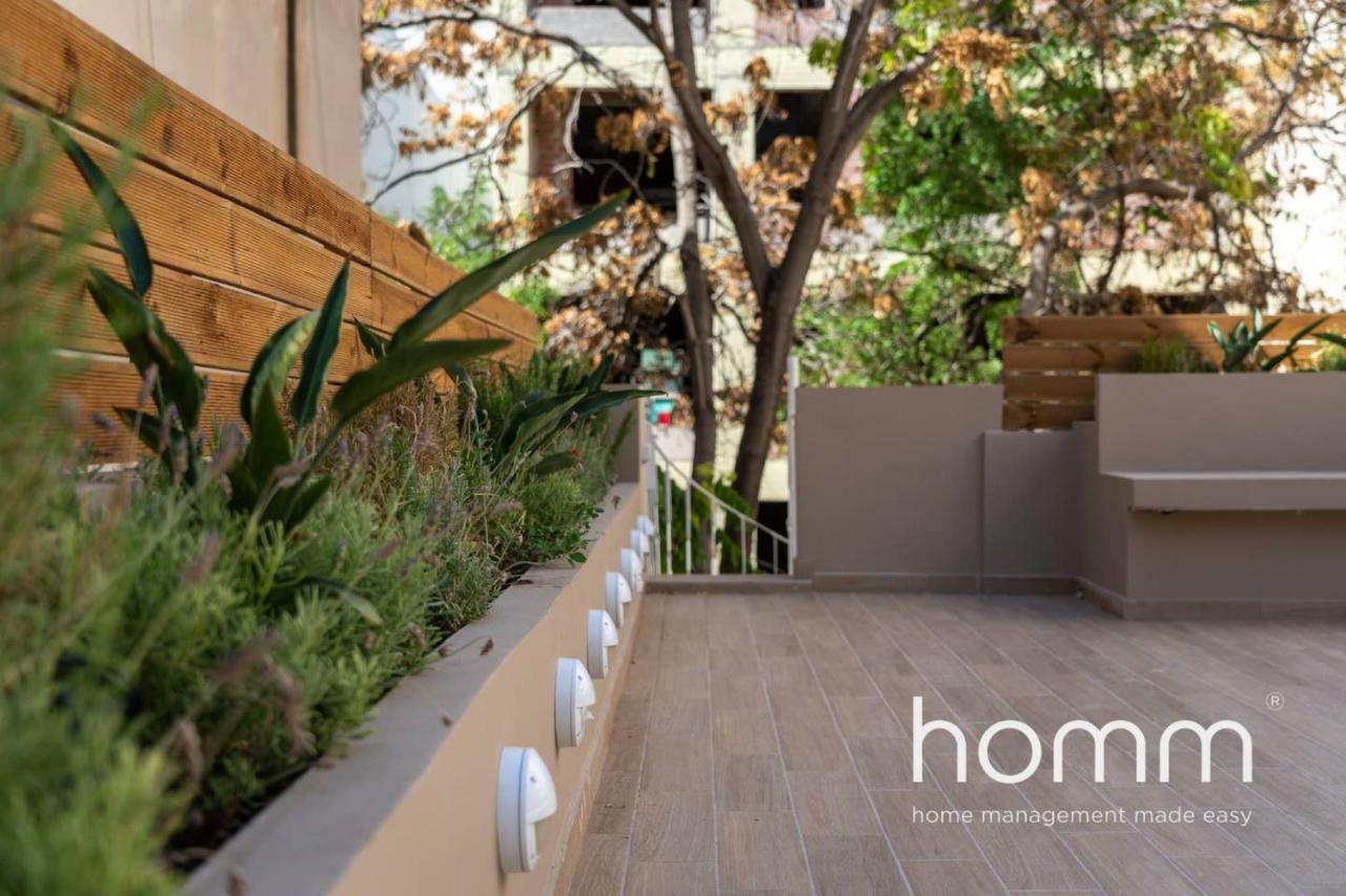 Nemeseos Ground Floor Homm Apartment With Roof Garden And Wading Pool Athens Exterior photo